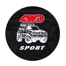Tire cover, PVC spare wheel covers 14 15 16 17 inches fits Mitsubishi Pajero 4