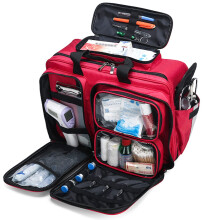 First Aid Kit Storage Bag With Inner Dividers, LargeCapacity Outdoor Waterproof Emergency Rescue Kit For EMT EMS
