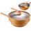Wok with Flat Base, Multifunctional Frying Pan, Quick Heating for Home, Hotel, Restaurant 1