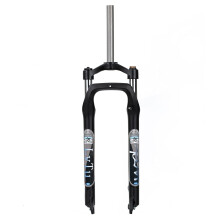 MTB Fat Bike Suspension Fork 26 Inch Manual Lockout Magnesium Aluminum Alloy Oil Spring Snow Bike Front Wheel Fork for 4.0 Tires