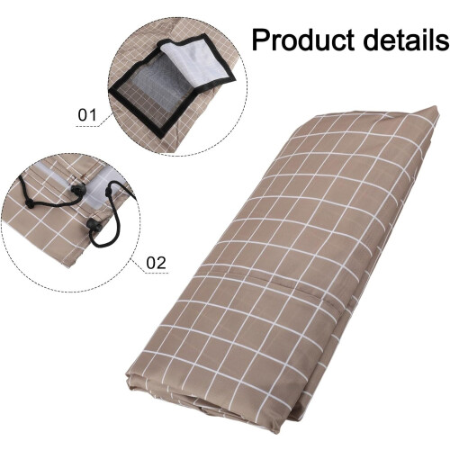 Black lightproof and waterproof bird cage cover for improved rest conditions 2