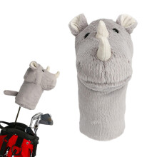 Rhino Golf Club Cover – Soft Plush Protector, Fun Driver Headcover