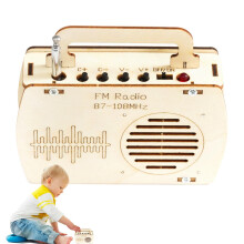 FM Wooden Radio Kit, Experimental Science for Children, Early Educational Aid