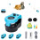 Electric Interactive Cat Toy, 2 Modes Automatic Cat Exercise Wheel Movable USB Rechargeable Cat Teaser with for Cats 1