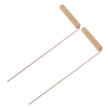 2 pieces brass dowsing rod sticks casting rods portable dowsing rod camping outdoor dowsing rods for wood detection golden