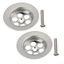 Bathtub Drain Stopper 70mm, 2 Pack, Stainless Steel Bath Drain Strainer, Easy Installation, Home Kitchen Bathroom