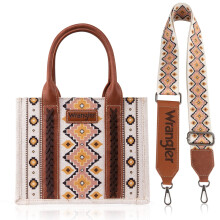 Wrangler Aztec Tote Bag for Women Boho Shoulder Purses and Western Handbags