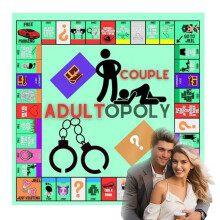 Adultopoly German, Deep Talk Game, Couple Game Adults, Conversation Cards for Couples, Bedroom Games, Board Game Props for Heating Feelings