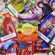 Chakra Wisdom Oracle Cards, Chakra Wisdom Oracle Cards, Tarot Card, Party Game, Fortune Telling