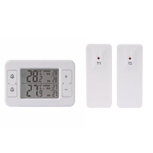 Wireless Indoor Outdoor Freezer Thermometer Sensor Temperature Monitor With Audible Alarm For Kitchen Temperature Gauge