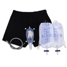 Men's Incontinence Briefs Leakproof Underwear For Men Detachable Urinal With Leg Bag And Silicone Urine Catheter Medium