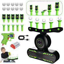 GlowintheDark Shooting Toy Gun Set, Hover Shot Floating Target Game, Luminous Electric Target, Christmas Birthday Toy Gift for 6 Kids