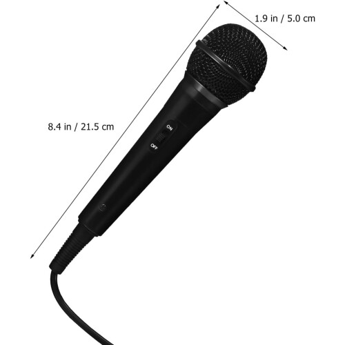 Handheld Microphone for Karaoke and Live Streaming, Dynamic Vocal Microphone with Plug 1