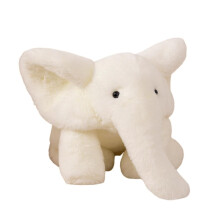 Elephant Plush Pillow White 45cm Soft Stuffed Elephant Toy For Kids Cuddle Plush Doll Birthday Gift