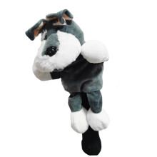 Golf Club Head Cover cute Schnauzershaped golf head covers plush driver headcover protective decorative 16x6inch club covers