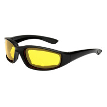 Motorrad riding glasses padded lens anti fog outdoor sunglasses, unisex, yellow
