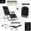 Zero Gravity Folding Sun Lounger Chair with Adjustable Headrest (1) 2
