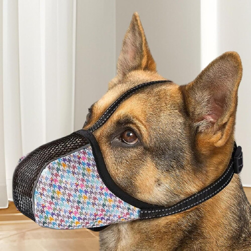 Soft Muzzle, Dog Muzzle, Soft Padded, Adjustable, Breathable  AntiBiting, Medium Dogs, Color 2 XL 1
