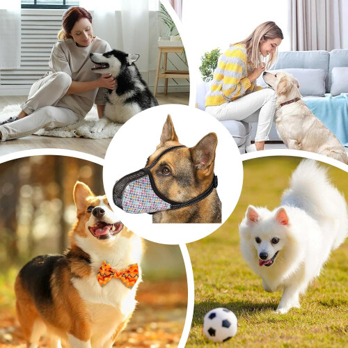 Soft Muzzle, Dog Muzzle, Soft Padded, Adjustable, Breathable  AntiBiting, Medium Dogs, Color 2 XL 2