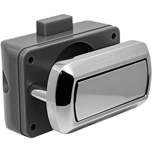 Caravan drawer lock for Swift models, reliable security and installation (chrome) Chrome 1