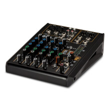 F 6X Professional Mixer with 6 Channels Integrated PRO DSP FX 16 Presets Black