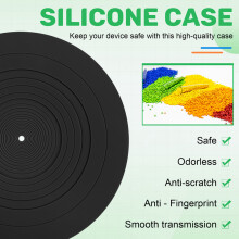 295mm Silicone Turntable Mat Anti-Vibration Slipmat Record Mat for LP Vinyl Record Player Audio Replacement Accessory B