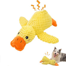 Indestructible Dog Toy, AntiStress Duck Dog, Squeaky Toy Dog, Duck for Dogs, Dog Toys for Small, Medium, Large Dogs (22 x 25 cm)