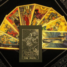 Gold Foil Tarot, PVC waterproof, 78 classic Tarot card set, divination tool Ref: 9752