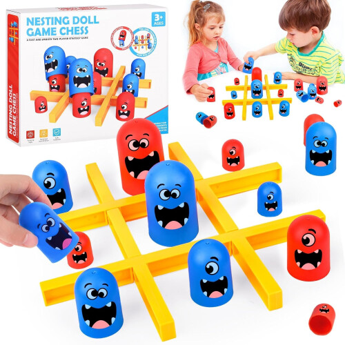 Tic Tac Toe Game, 2 Player Chessboard Game, Big Eat Small Game