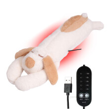 USB Heatable Puppy Plush Toy with Adjustable Temperature & Auto ShutOff for Neck Back Belly Pain Relief Kids Girls Boys Yellow