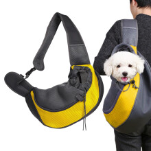 Dog carrier bag, pet carrier with adjustable shoulder strap breathable mesh for walks