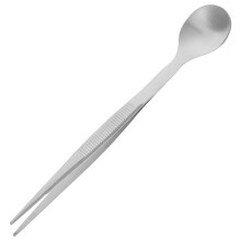 Stainless Steel Tasting Spoon Tweezer 2 in 1 Chef Serving Tongs for Plating Buffet BBQ Cooking Salad Dressing