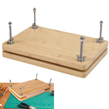 Buchpressmaschine, Holzbuchpresse Manual book press made of wood Portable flower press, lightweight bookbinding tools for handmade bookbinding