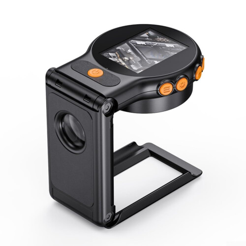 Portable Digital Microscope 500X Magnification 2.0 IPS Screen 8 LED Lights Auto Focus Scientific Education Observation