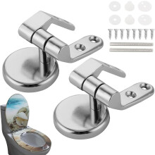Replacement toilet seat hinges, zinc alloy with screws and soft close