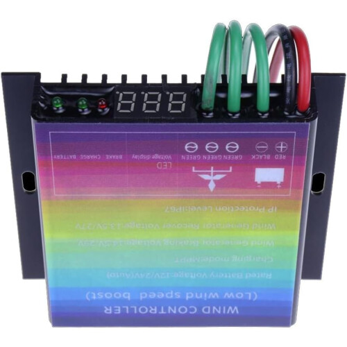MPPT Wind Energy Charge Controller, Waterproof Wind Regulator, IP67 Protection (Gray  800W) 2