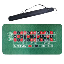 Professional Table Roulette Casino Mat for Texas Holdem/Blackjack Green 180x90cm