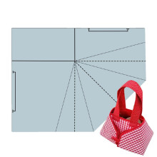 Sewing pattern for bags, pattern for beginners Reusable handbag acrylic template Practical template for cutting acrylic bags, reusable pattern