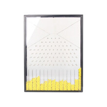 Galton Board, Experimental Model for Demonstrating Random Phenomena, Galton Plates, Laws, Physical Statistics Yellow 16'*12'*1.5' in
