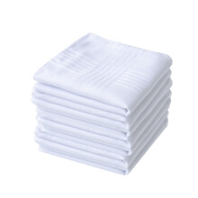 Mens White Cotton Cotton handkerchiefs Pack