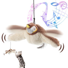 Electric Cat Toy, Bird Toy, SelfEmployment Bird, Bird Toy for Cats, Rechargeable Flying Bird Cat Toy, with Catnip