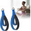 Double Loop Strap, 1 Pair Pilates Double Loop Belt Fitness Equipment Strap for Gym, Double Loop Pilates Strap Blue 2