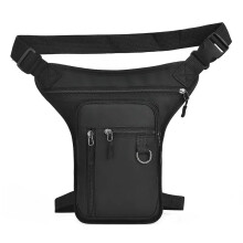 Leg bag motorcycle, thigh bag waterproof leghip bag, portable shoulderhip bag, fun outdoor hiking motorcycle hip bag, leg bag black.