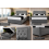 (GREY, 6FT) RIO PLUSH DIVAN BED SET WITH 2 DRAWERS 1