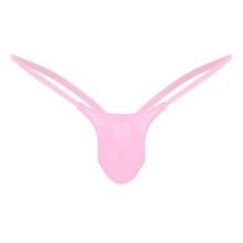 TangaSlip with open back men's underwear Gstring lowcut underwear sexy underwear in pink XXL