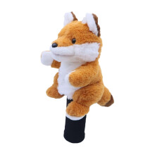 Soft plush golf wood driver headcover, club head cover, practical novelty club gift, golf accessory for golfers Fox