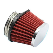 Motorcycle Air Filter Universal Air Filter Motorcycle Air Filter Stack Carburetor 51mm Red