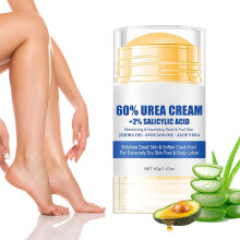 60% Urea Foot Cream for Dry Cracked Heels, Deep Hydration Fast Absorbing Relief for Feet and Hands
