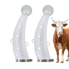 Cow horn protective covers – 1 pair of antipair silicone horn covers for cows, improved ventilation, prevents fence damage, protective for.