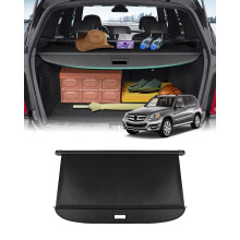 Cargo Cover for 20082014 2015 Mercedes Benz GLKClass Accessories Trunk Cover Retractable Trunk Shielding Shade Cargo Luggage Cover Black